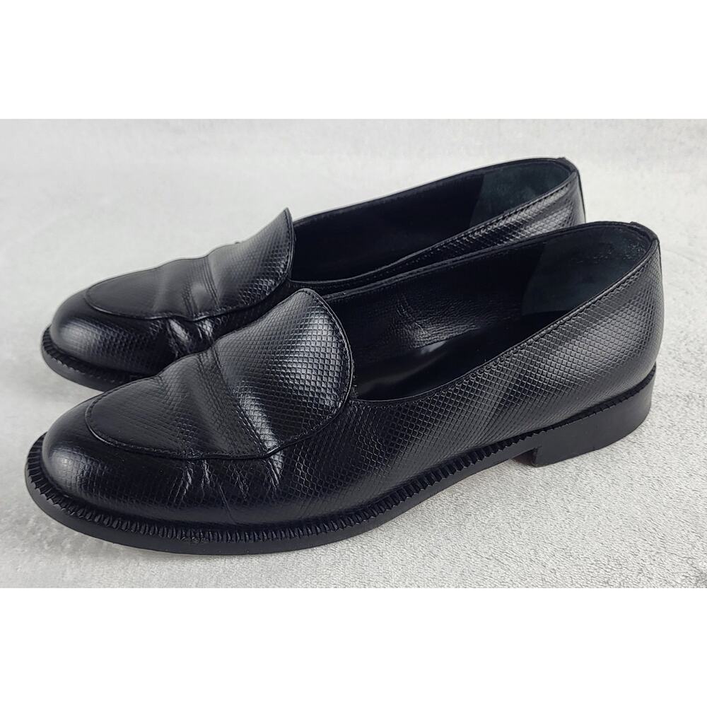 Bottega Venetta MP Vintage Black Leather Slip On Trainers Penny Loafers | 5.5